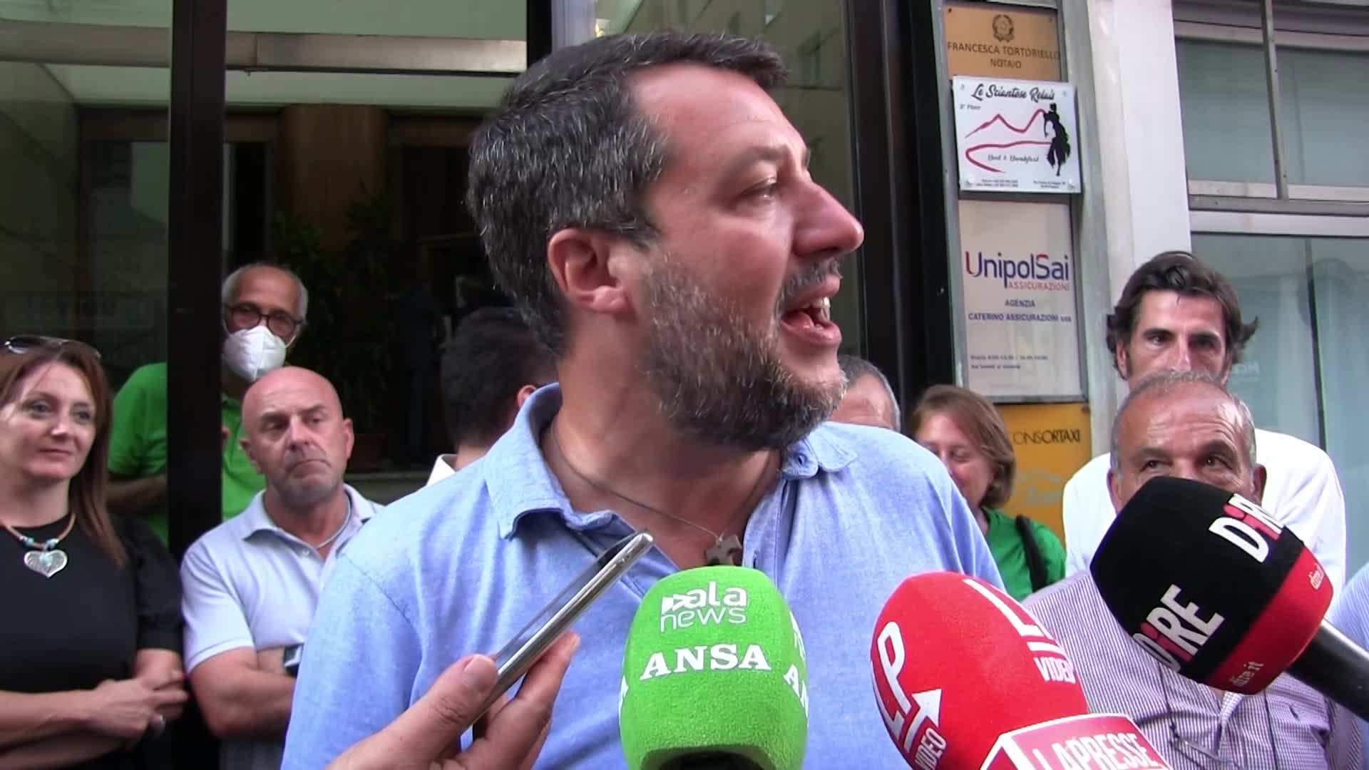 Elezioni, Salvini chiama Letta: "Perché scappi? Confrontiamoci"