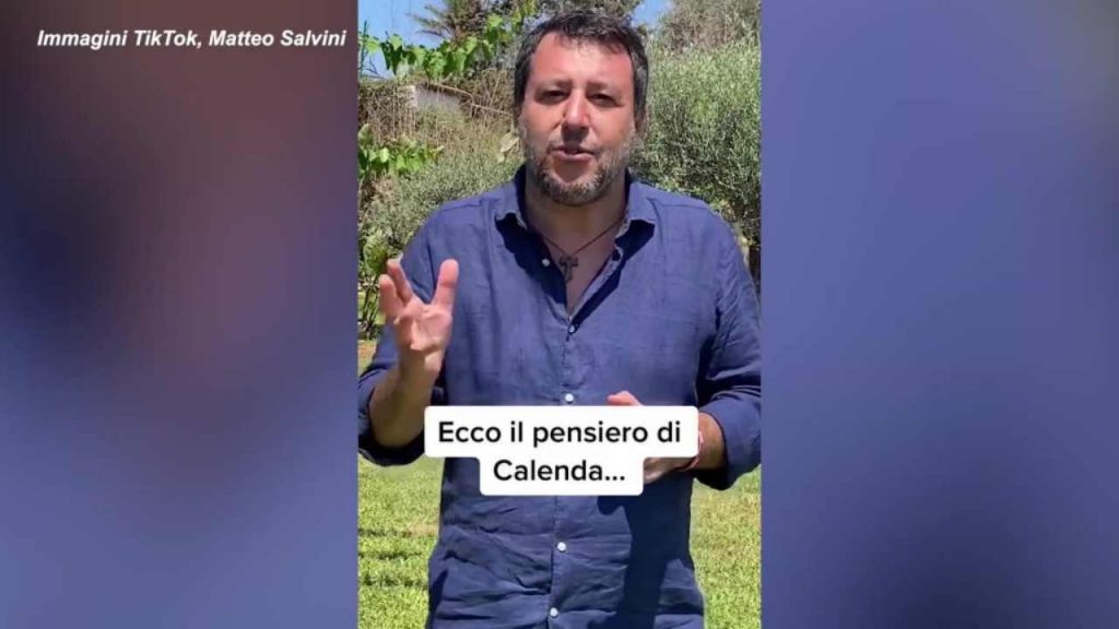 Salvini risponde a Calenda su TikTok: "Non rispondo alle polemiche"