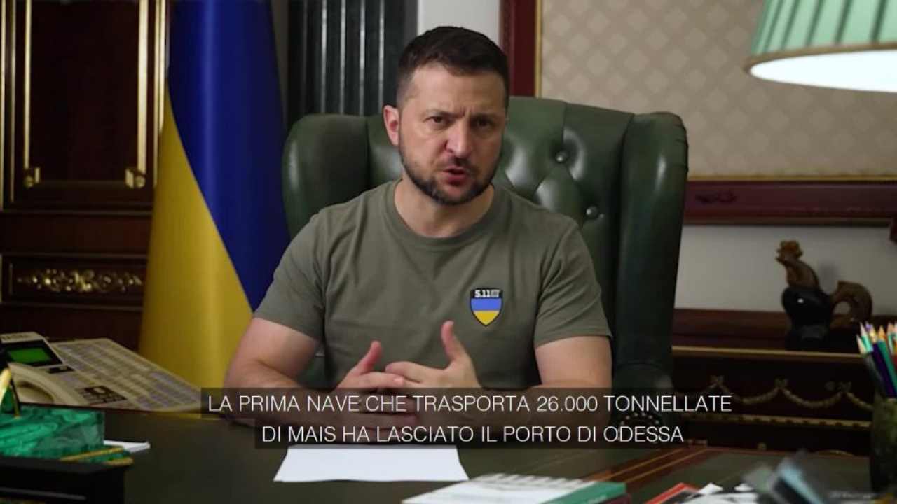 Ucraina, Zelensky sul grano: "Ancora presto per celebrare"