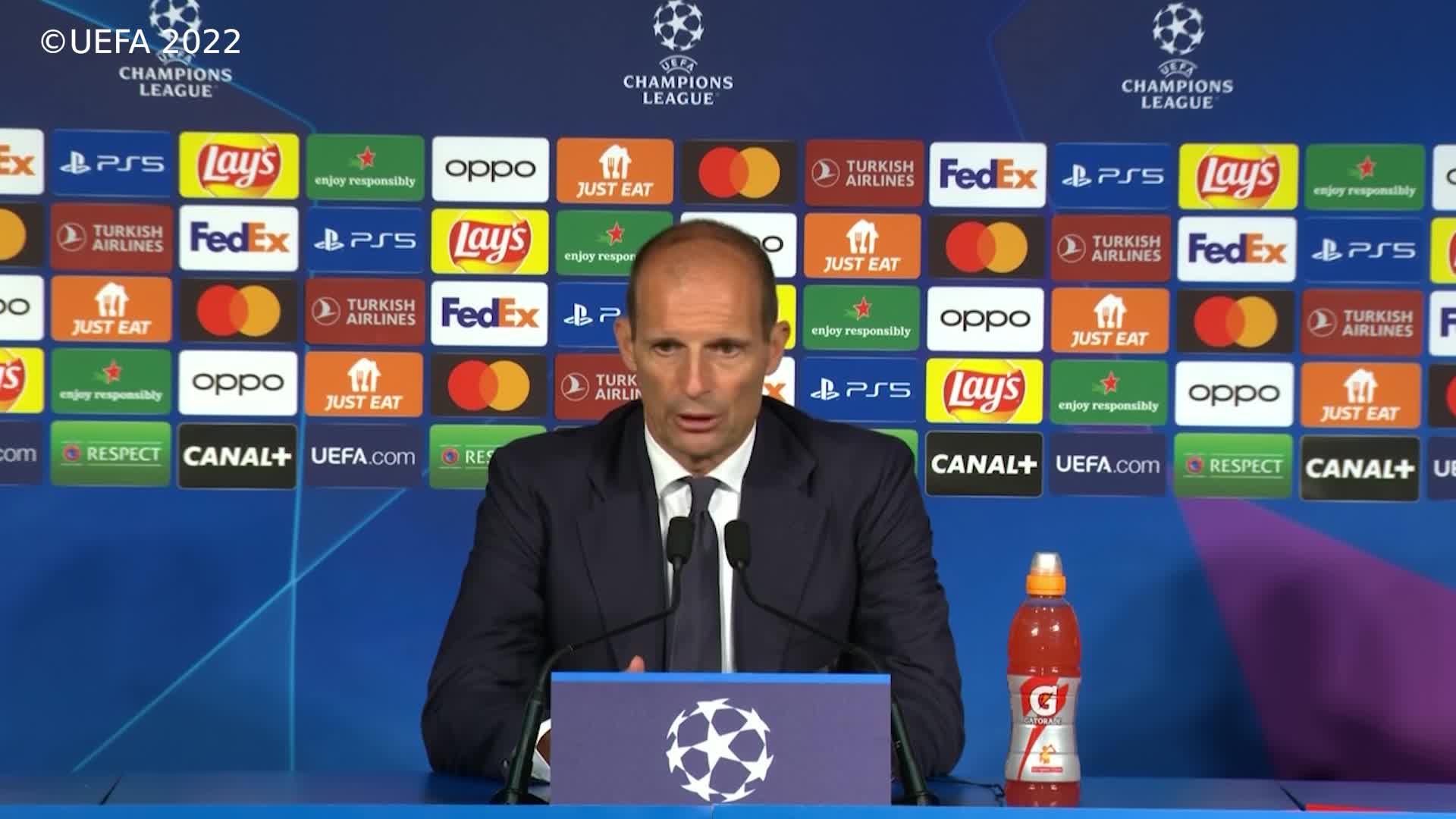 Champions League, le rabbia di Allegri e il rammarico di Pioli dopo l'esordio