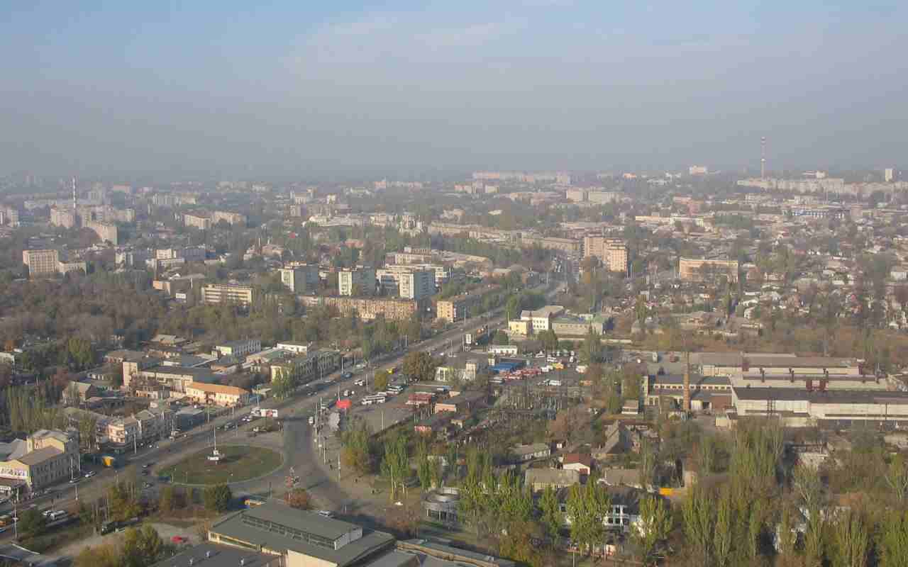 Ucraina, Zaporizhzhia vista dall'alto
