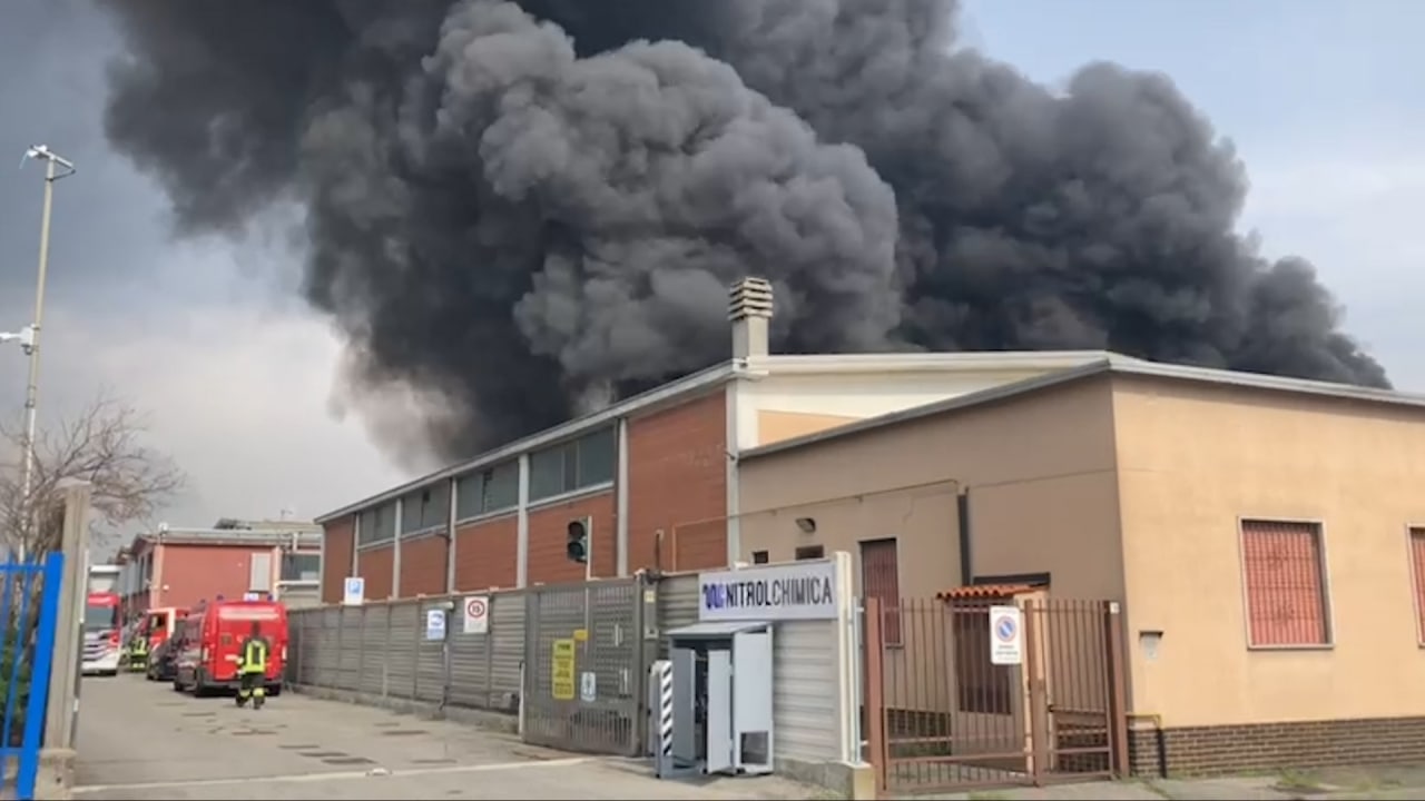Incendio San Giuliano Milanese