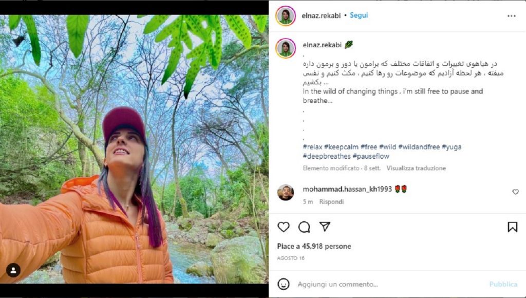 Elnaz Rekabi, l'atleta scomparsa