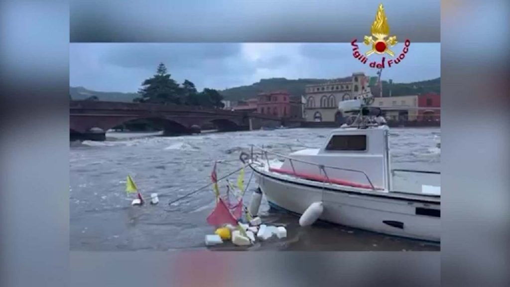 Maltempo, esondato il fiume Temo a Bosa