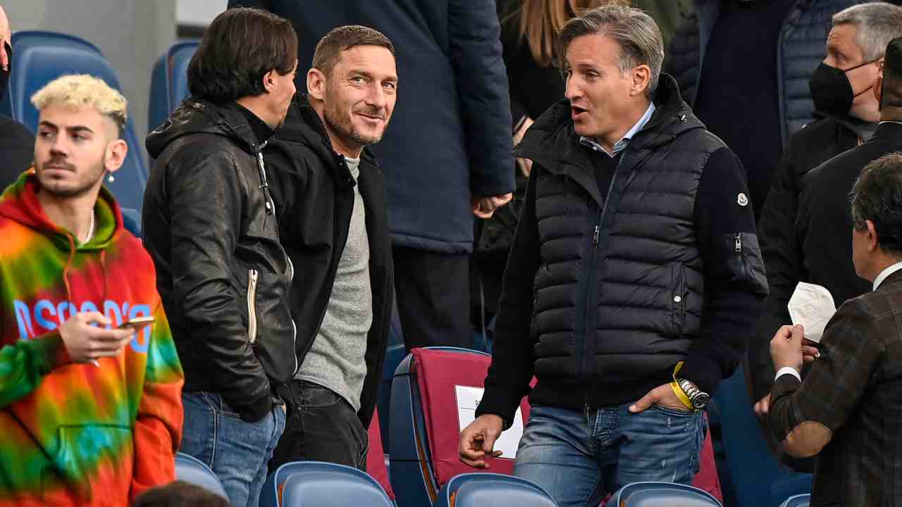 Totti a Trigoria