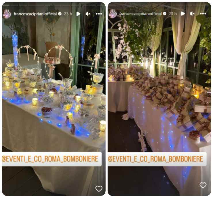 Bombiniere matrimonio Francesca Cipriani e Alessandro Rossi