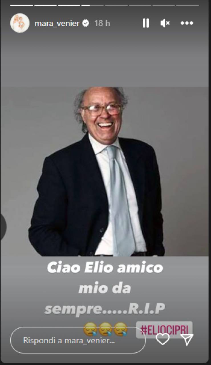 Mara Venier post per Elio Cipri_Instagram-Newsby
