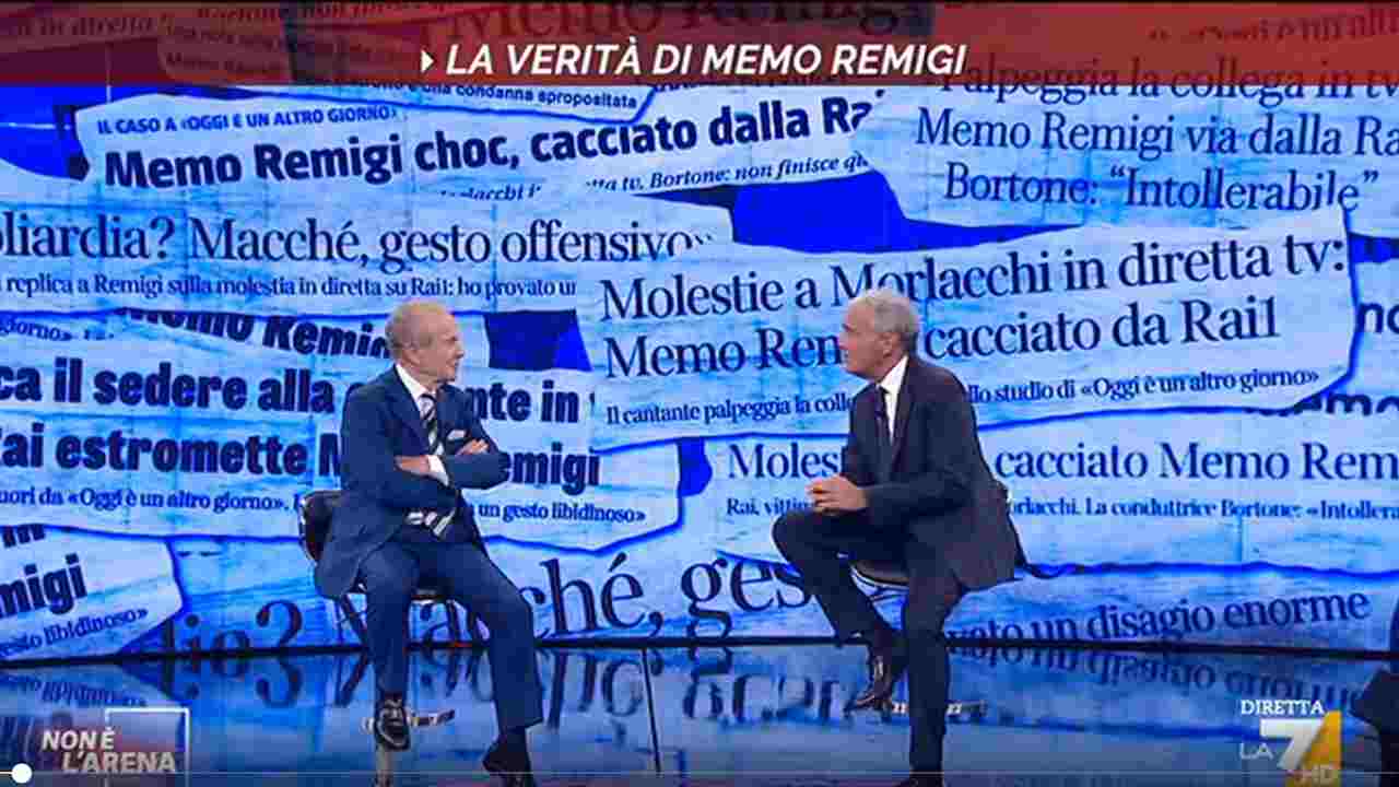 Memo Remigi e Massimo Giletti