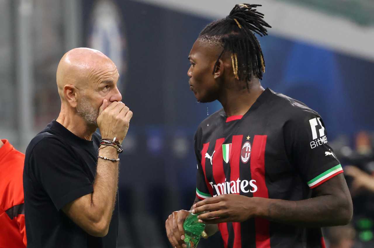 Rafael Leao Stefano Pioli