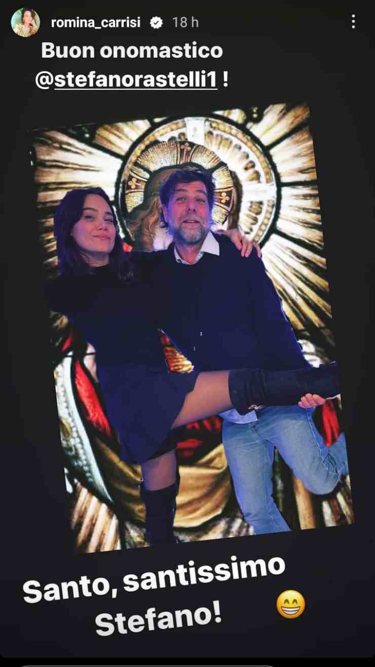 Romina Carrisi con il fidanzato Stefano Rastelli-Instagram-Newsby