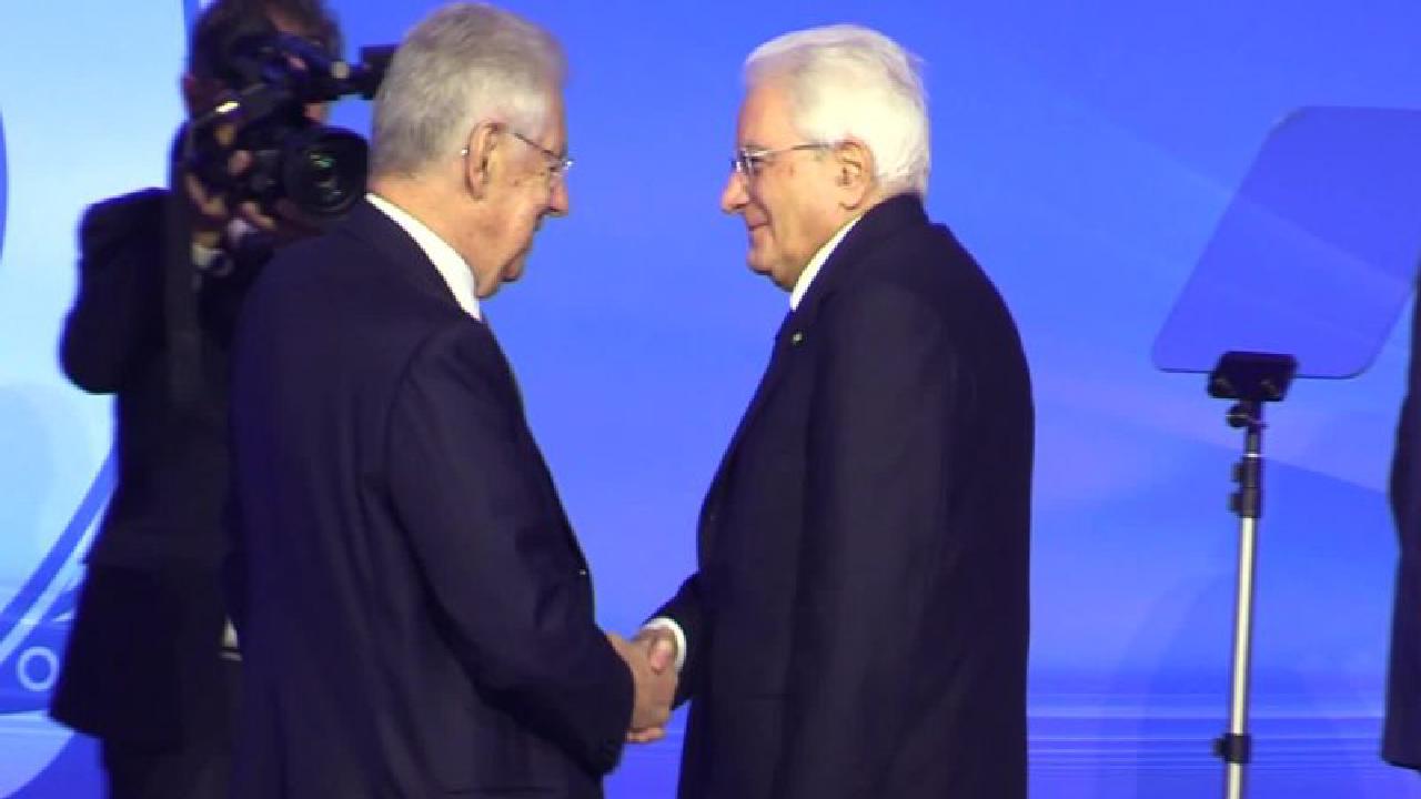 Sergio Mattarella e Mario Monti