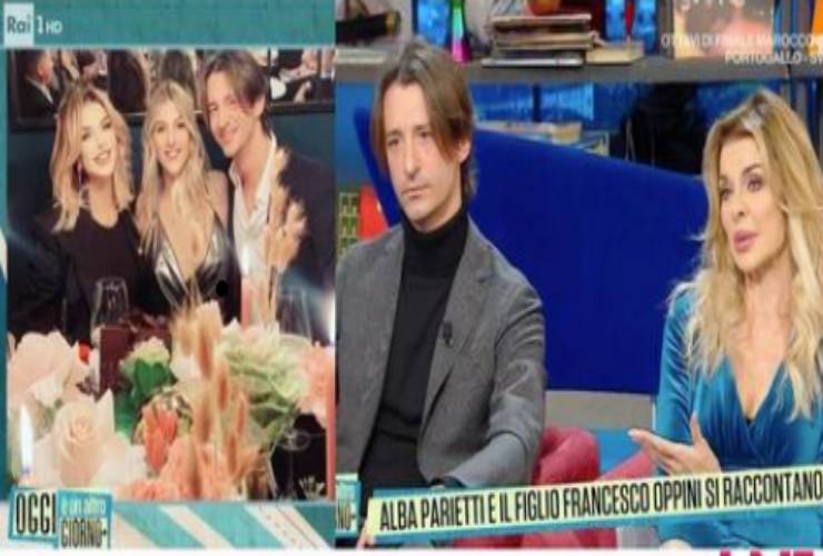 Siparietto tv tra Alba Parietti e il figlio Francesco