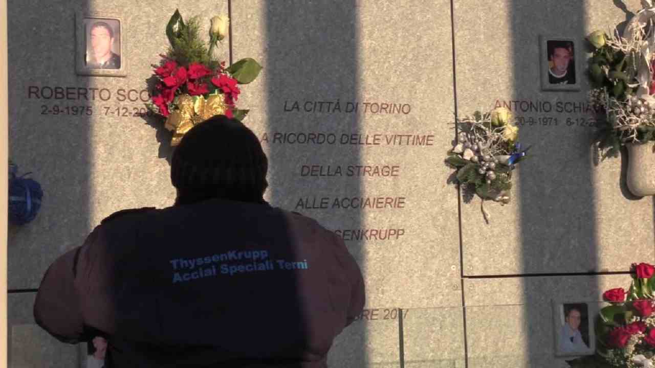 Thyssen, il ricordo delle vittime della tragedia