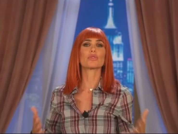 Ilary Blasi con i capelli rossi (foto web)