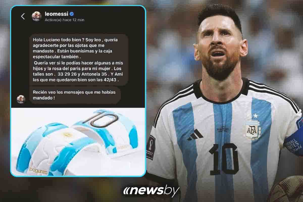 messi messaggio bagunza
