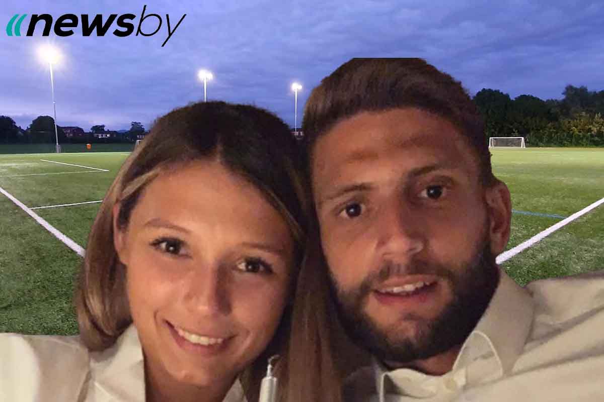Domenico Berardi e la moglie Francesca