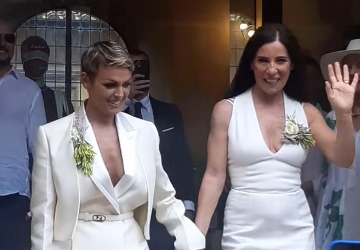 pascale e turci il giorno del matrimonio