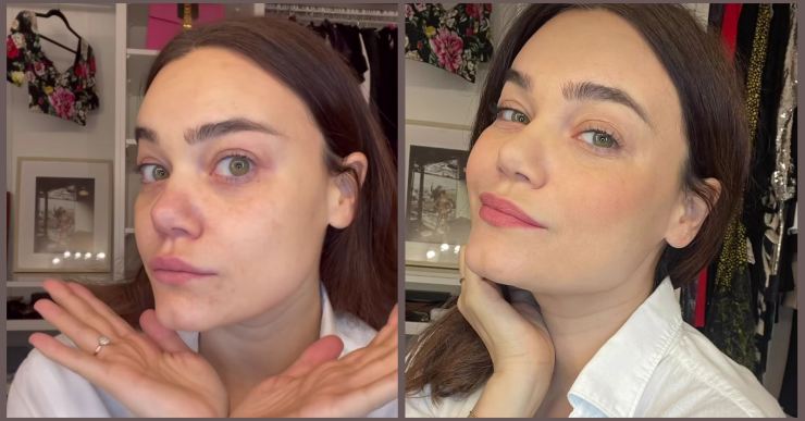rominacarrisi prima dopo trucco