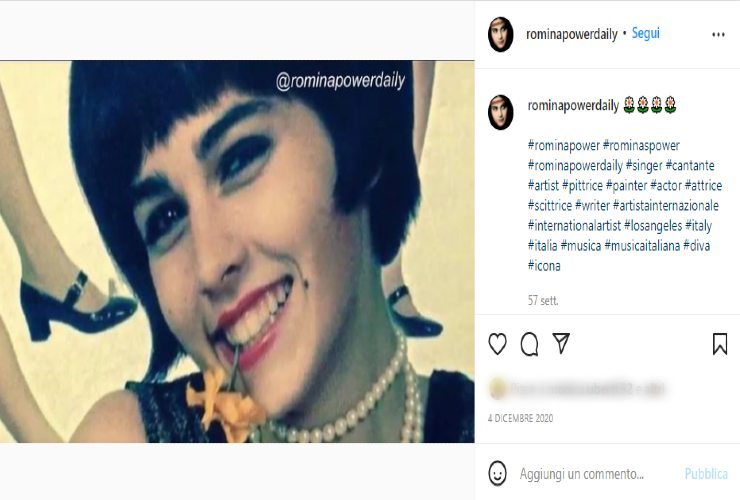 Romina Power för kort hår