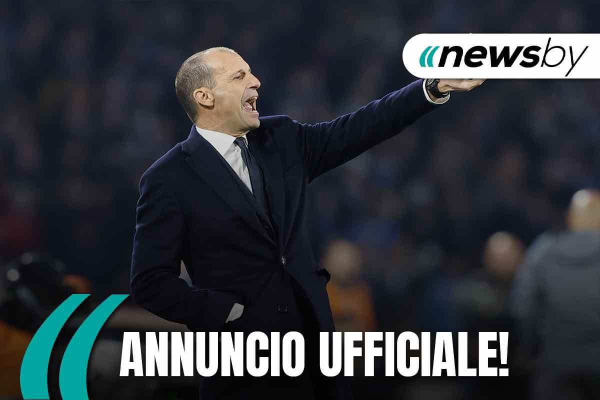 Juventus, Allegri in campo