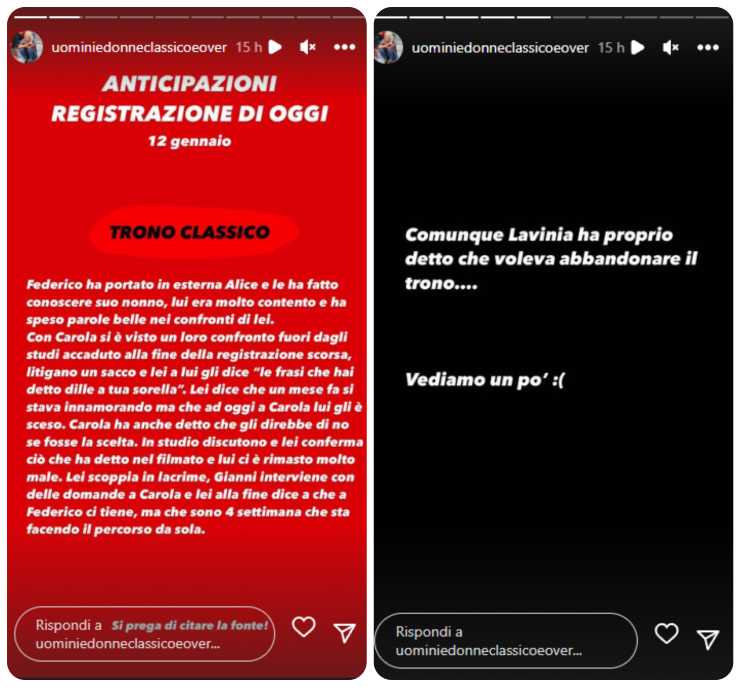 Anticipazioni Uomini e Donne_Instagram_Newsby