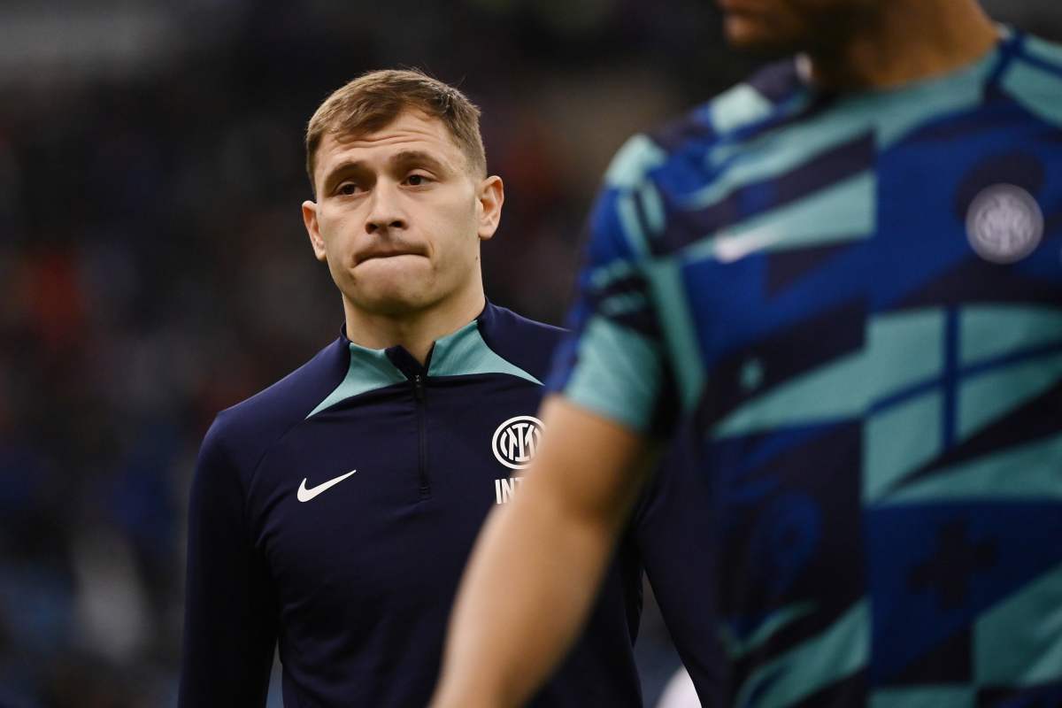 Barella in campo con l’Inter