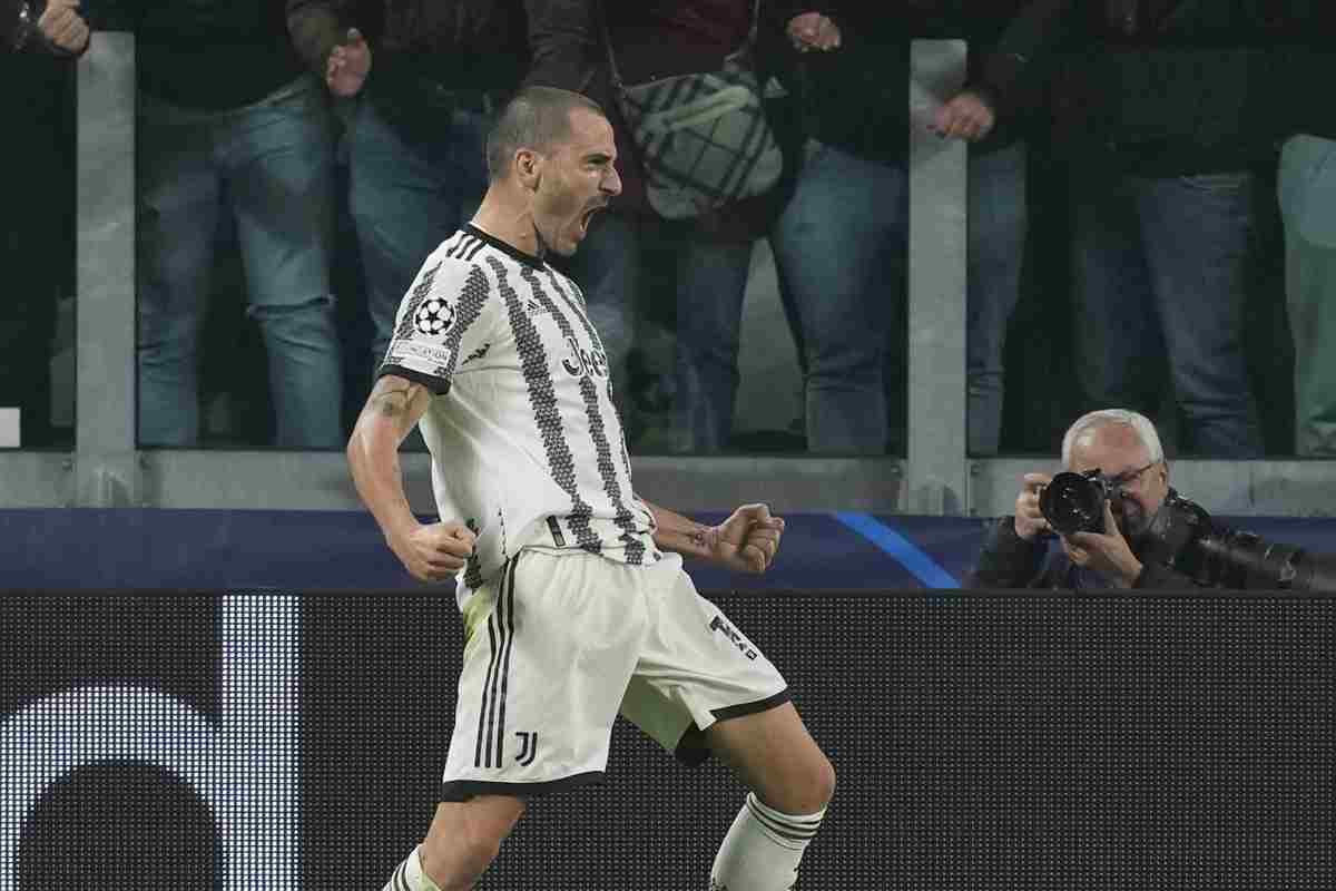 Bonucci esulta