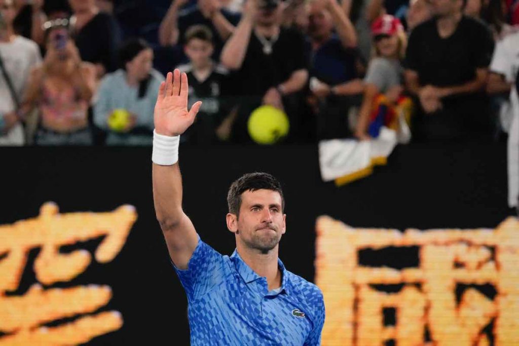 Djokovic in campo