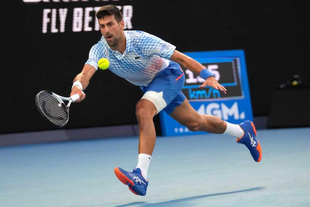 Djokovic in campo