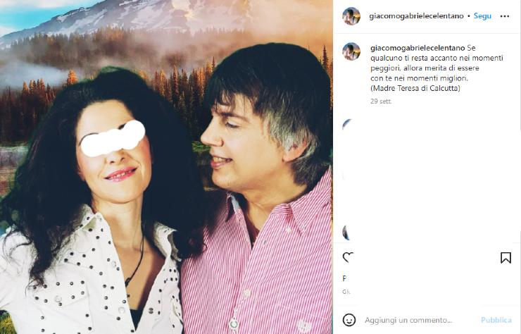Giacomo Celentano_post Instagram con sua moglie Katia_Newsby