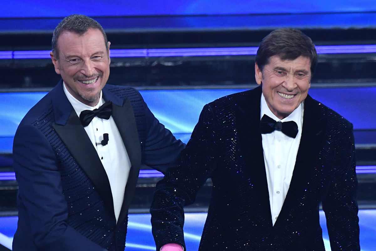 Gianni Morandi e Amadeus Sanremo