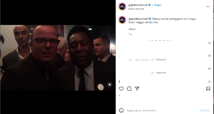 Gigi D'Alessio e Pelè - Instagram- Newsby