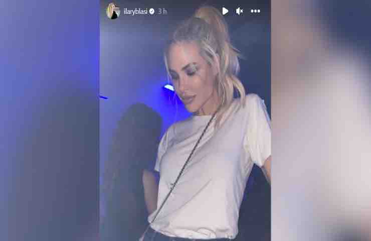 Ilary Blasi, in discoteca così