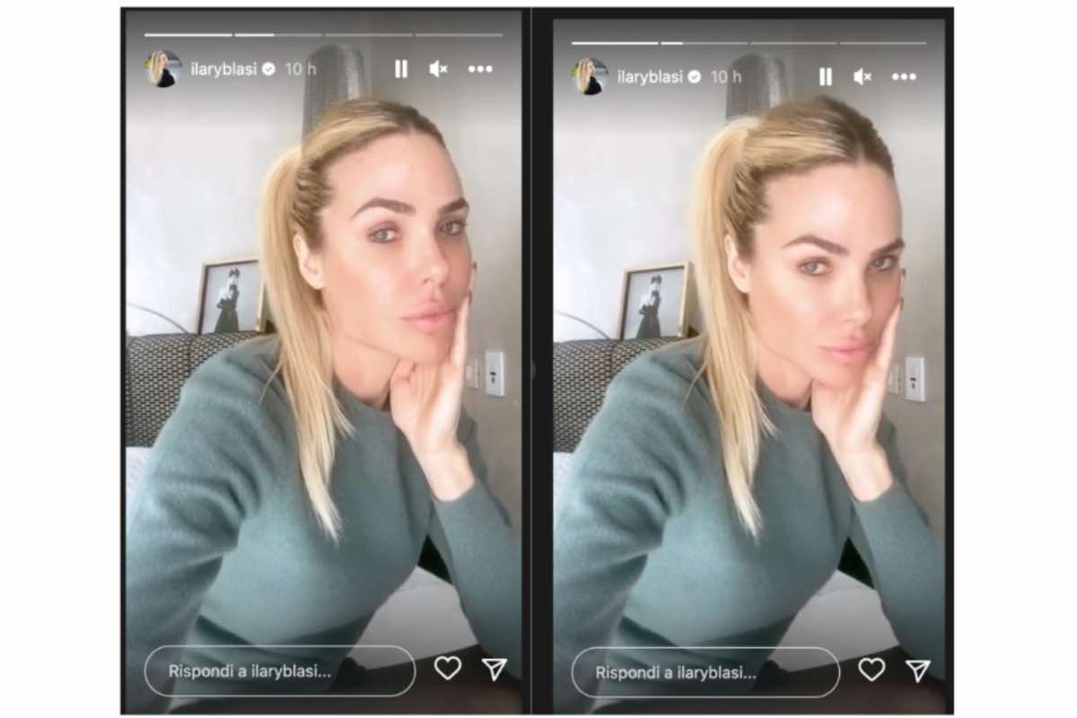 Ilary Blasi struccata