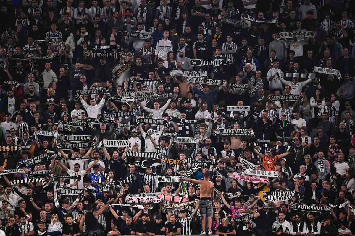 Tifosi Juventus sugli spalti in Champions League