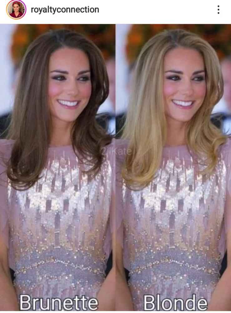 Kate Middleton bionda