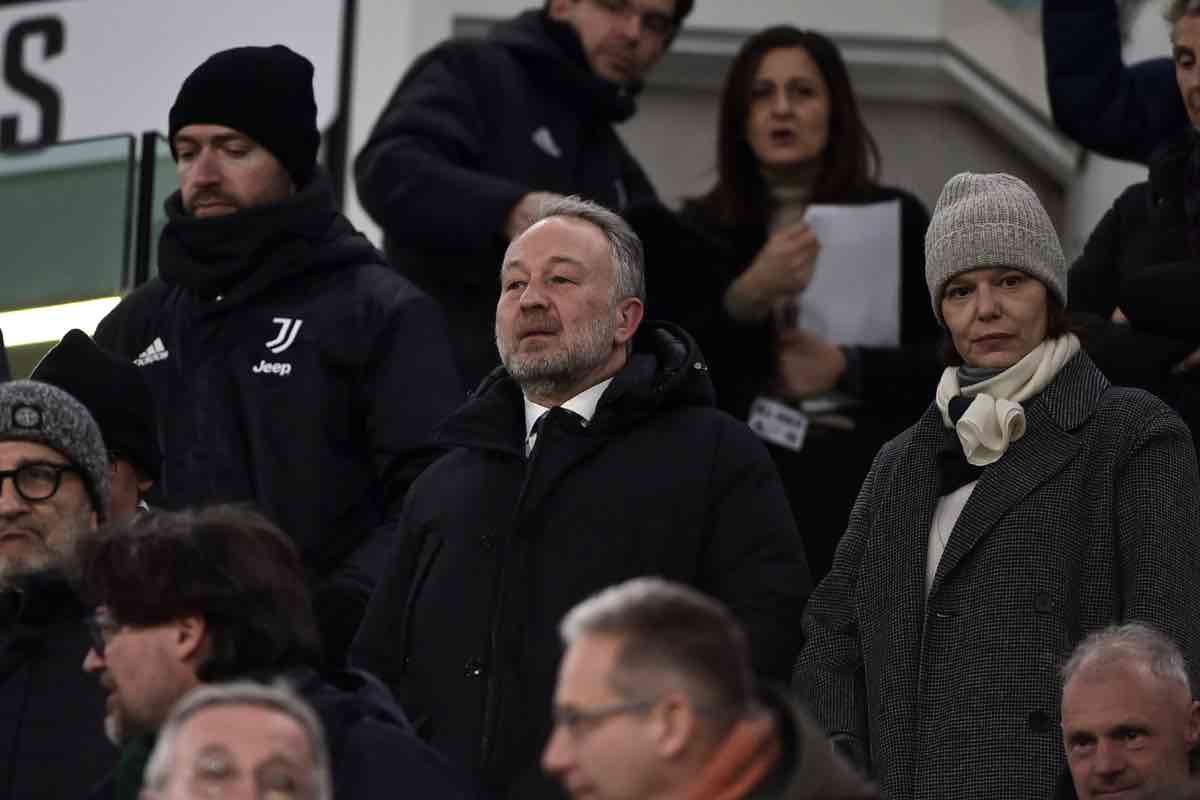 Ferrero della Juventus sugli spalti