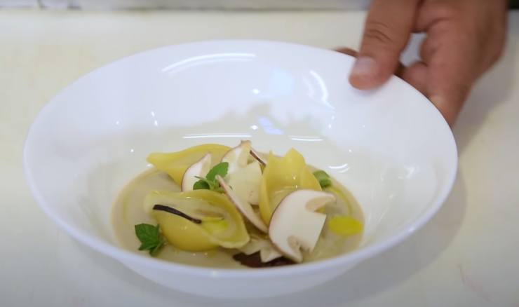 Cannavacciuolo ricetta Lumaconi gorgonzola e porcini