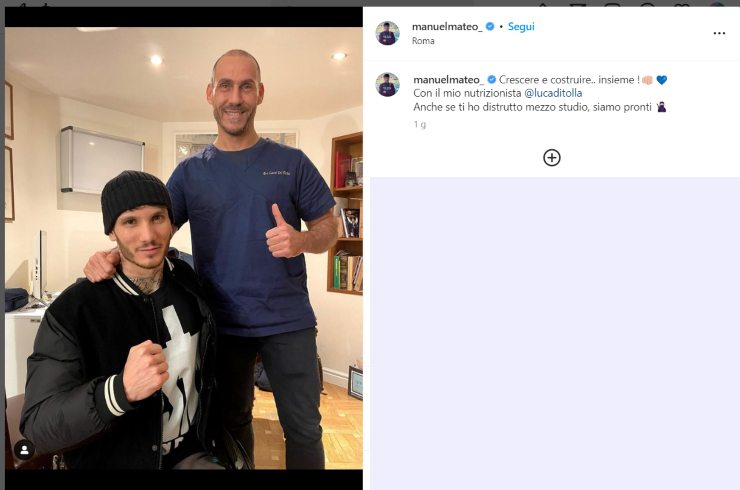 Manuel Bortuzzo social