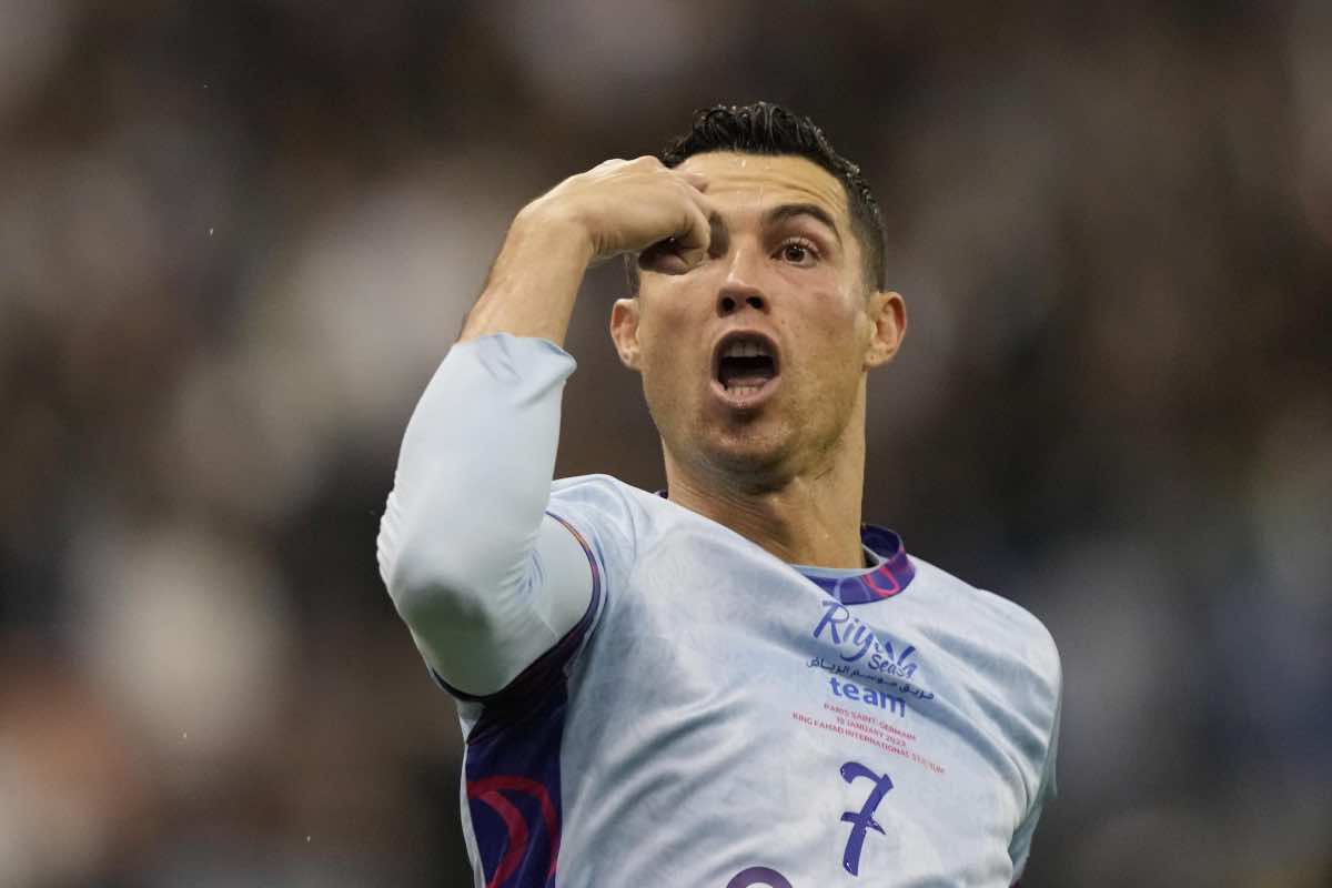 Ronaldo esulta in amichevole contro il PSG