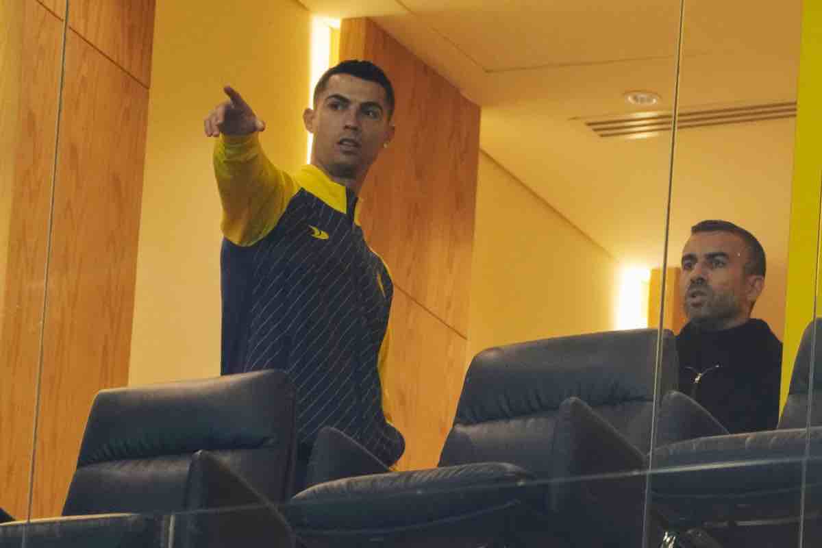 Cristiano Ronaldo in tribuna
