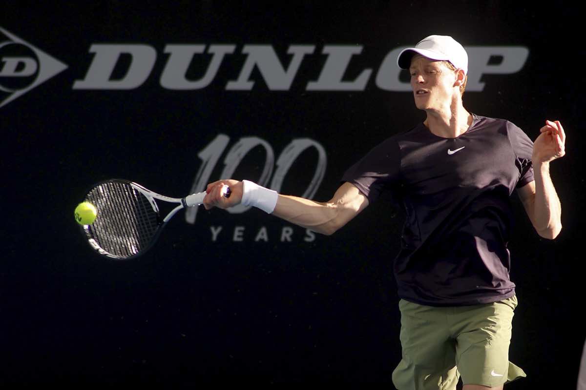 Sinner durante l'Adelaide International 2023