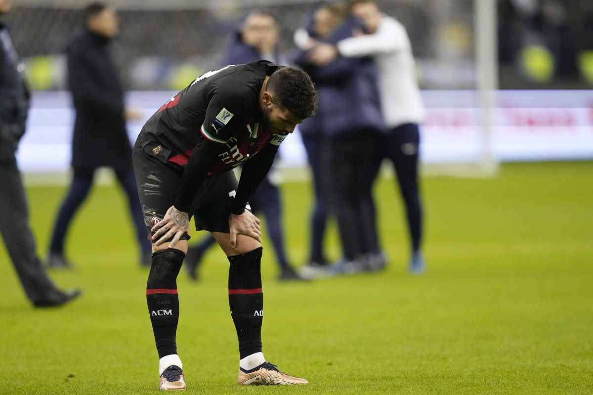 Theo Hernandez deluso Milan