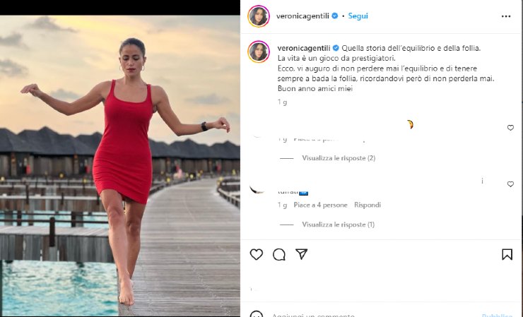 Η Veronica Gentili σε διακοπές - Instagram - Newsby 