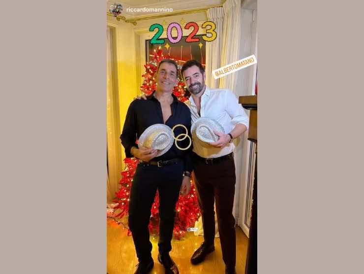 Alberto Matano e Riccardo Mannino (foto instagram, newsby)