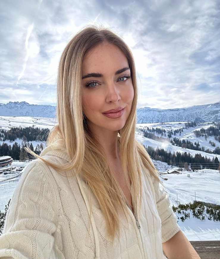 chiara ferragni dolomiti
