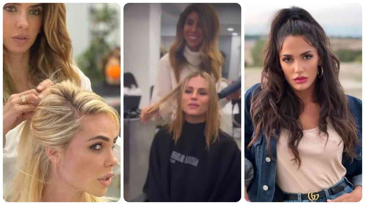 Elena D'Amario come Michelle Hunziker e Ilary Blasi (foto web, newsby)