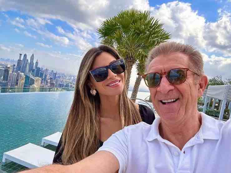 Ezio Greggio e Romina (foto instagram, newsby)