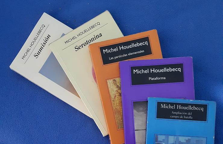I libri di Michel Houellebecq in edizione spagnola