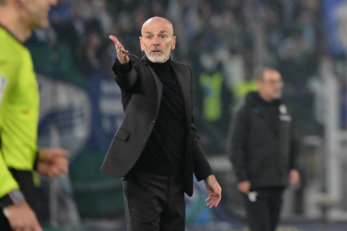 Stefano Pioli a bordocampo